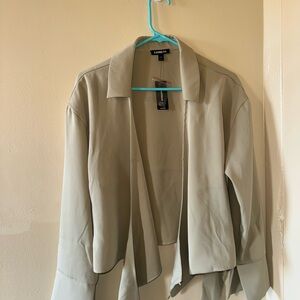 Express Women's Light Gray Blazer